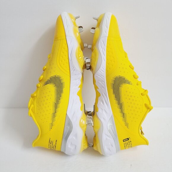 NEW Nike Alpha Huarache Elite 3 Baseball Cleats CZ6543-700 Size 10.5 Yellow - Picture 4 of 7